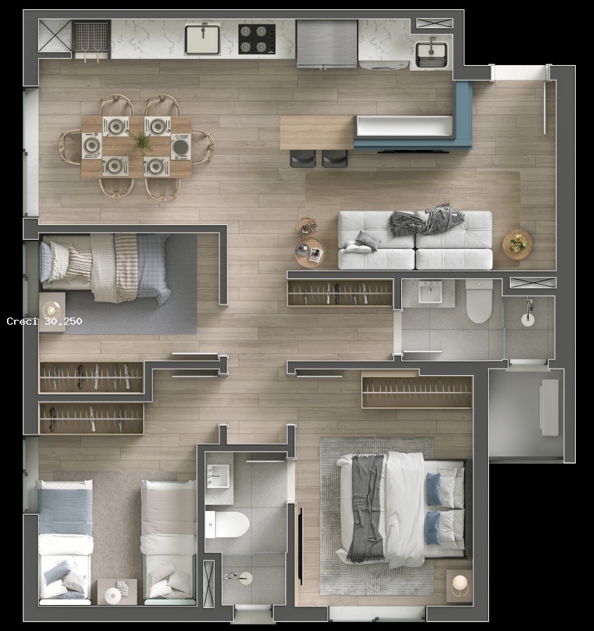 Apartamento, 3 quartos - Foto 8