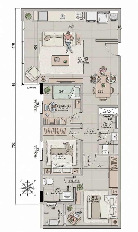 Apartamento, 3 quartos - Foto 5