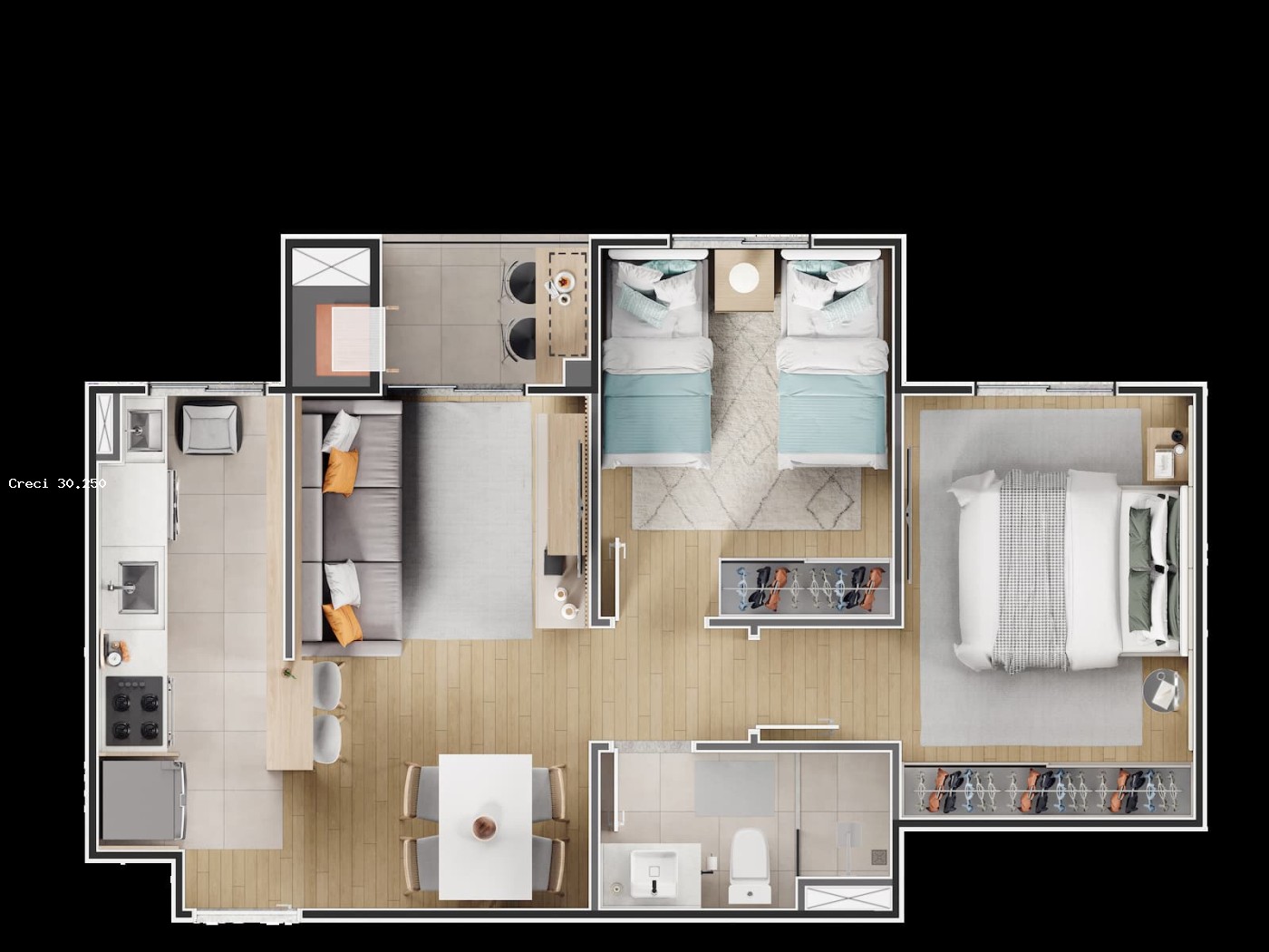 Apartamento, 2 quartos - Foto 8