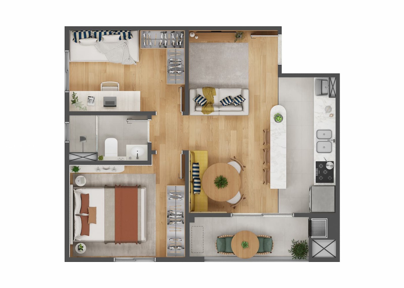Apartamento, 2 quartos - Foto 10