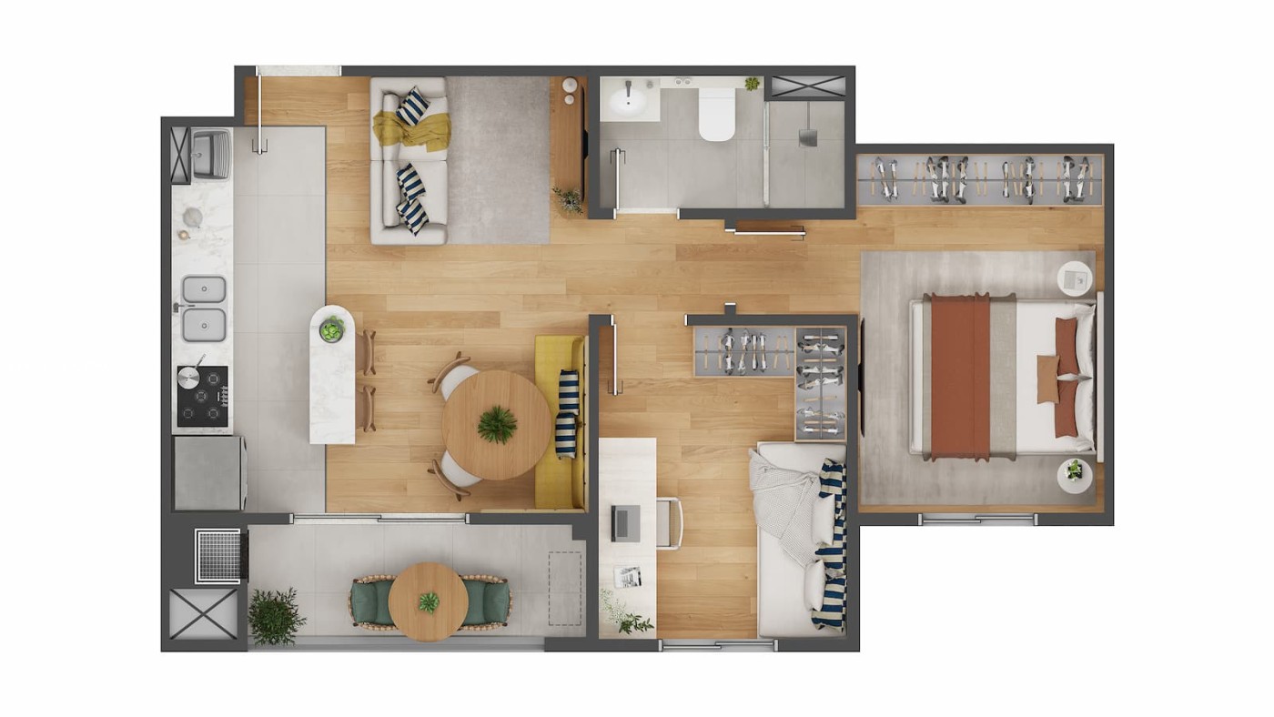 Apartamento, 2 quartos - Foto 11